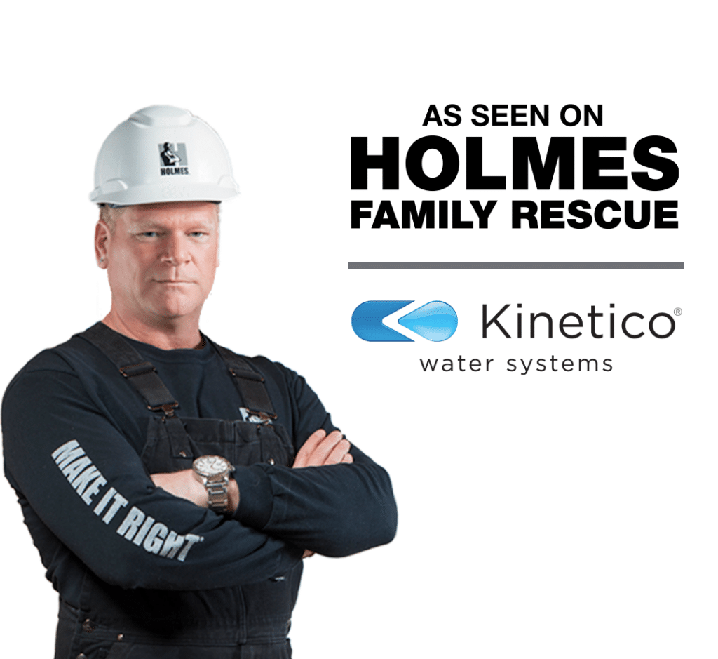 as seen on holmes family rescue kinetico water systems graphic